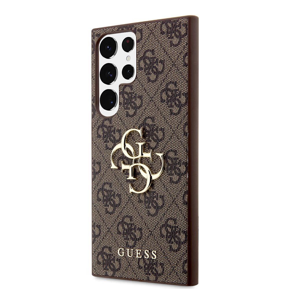 Guess Galaxy S24 Ultra Orjinal Lisanslı PU Deri Yazı ve 4G Metal Logolu Desenli Kılıf Guess Galaxy S24 Ultra Orjinal Lisanslı PU Deri Yazı ve 4G Metal Logolu Desenli Kılıf